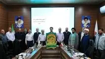 مراسم استقبال از پرچم گنبد مطهر آستان قدس رضوی و حرم حضرت امام‌ رضا علیه‌السلام در شرکت فولاد خوزستان

