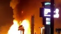 آتش‌سوزی در پالایشگاه نفت شالمت آمریکا