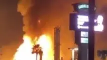 آتش‌سوزی در پالایشگاه نفت شالمت آمریکا
