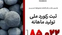 در شهریور ماه سال جاری اتفاق افتاد؛ثبت رکورد تولید آهن اسفنجی با تکنولوژی ایرانی Pred توسط فولاد غدیر نی ریز