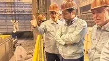 بازدید مدیرعامل فولاد هرمزگان در اولین شب حضور خود از خطوط تولید شرکت

