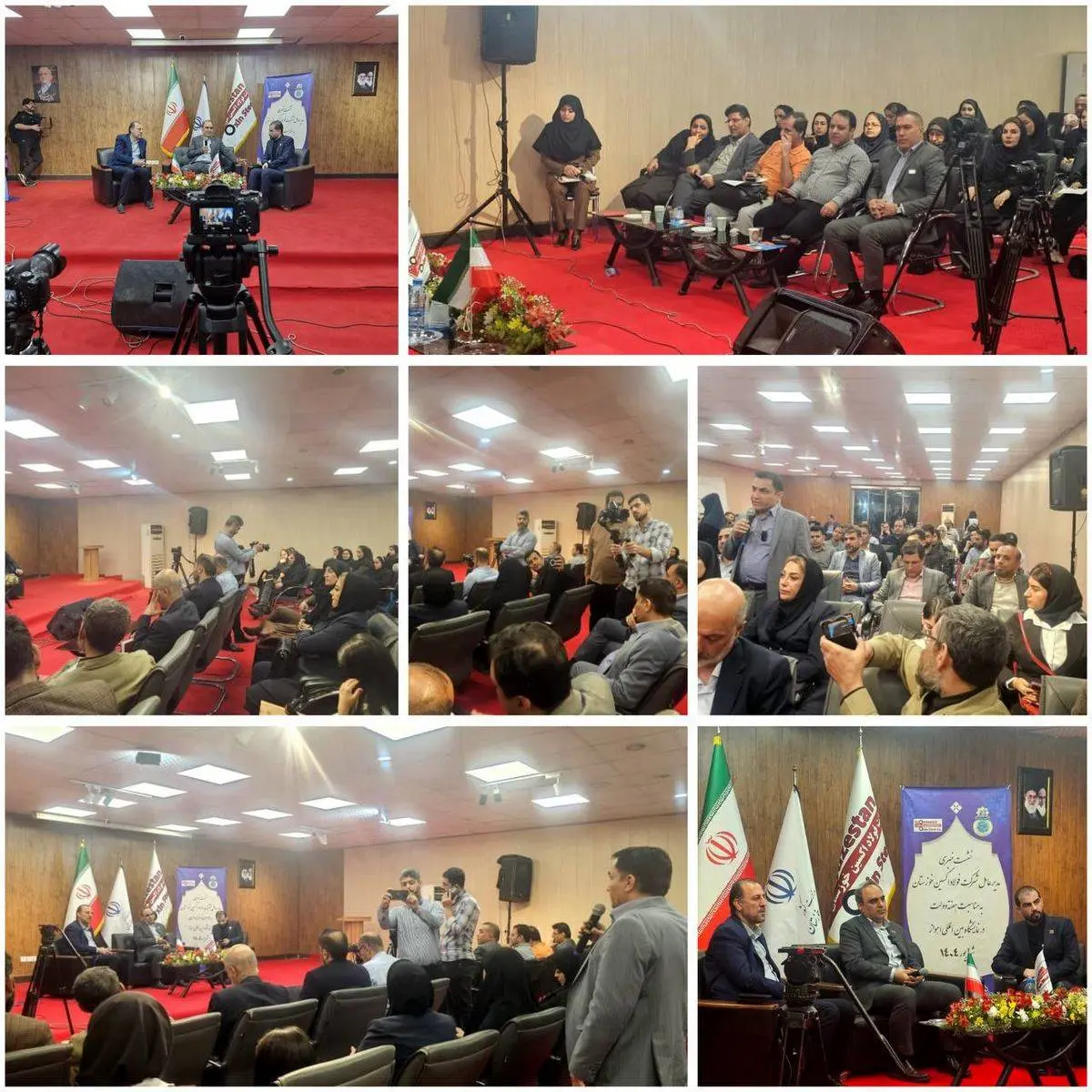 استقبال چشمگیر خبرنگاران و نمایندگان خبرگزاریها از نشست مدیرعامل فولاد اکسین خوزستان