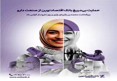 حمایت بی‌دریغ بانک اقتصادنوین از صنعت دارو