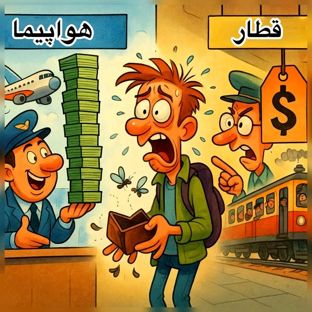 کاریکاتور ـ گرانی بلیت