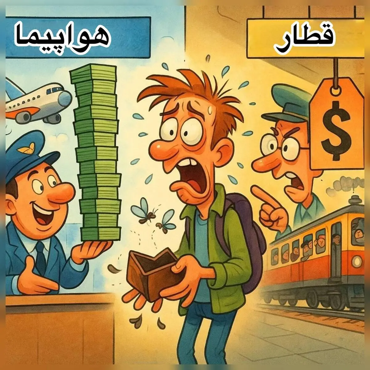 کاریکاتور ـ گرانی بلیت