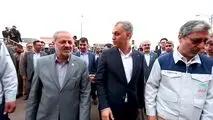 بازدید وزیر آموزش و پرورش، هیئت همراه و نماینده مردم شهرستان خواف و رشتخوار از شرکت صنایع معدنی فولاد سنگان