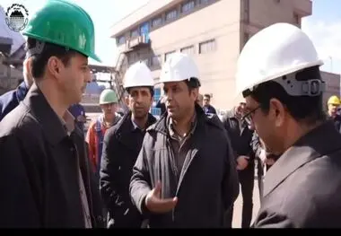 بازدید مدیرعامل چادرملو از اتمام عملیات توقف سرد کارخانه احیا