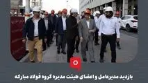 بازدید مدیرعامل و اعضای هیئت مدیره گروه فولاد مبارکه از منطقه آزاد لامرد و مجتمع آلومینیوم جنوب