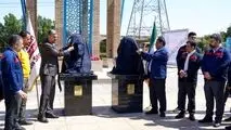 رونمایی از سردیس های شهید حاج قاسم سلیمانی و شهید علی هاشمی در فولاد اکسین خوزستان

