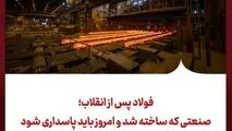 فولاد پس از انقلاب؛ صنعتی که ساخته شد و امروز باید پاسداری شود