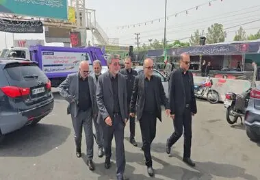 حضور دکتر علی جباری، مدیران و کارکنان بیمه ایران در مراسم تشییع امام شهید