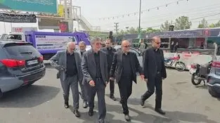 حضور دکتر علی جباری، مدیران و کارکنان بیمه ایران در مراسم تشییع امام شهید