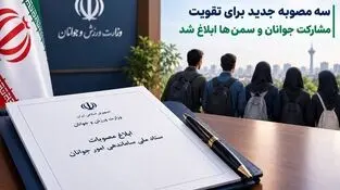 سه مصوبه جدید برای تقویت مشارکت جوانان و سمن‌ها ابلاغ شد