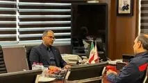دیدار مدیرعامل شرکت فولاد اکسین خوزستان با شهردار منطقه ۸ اهواز
