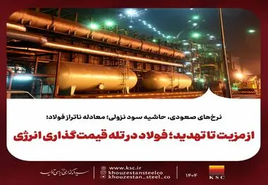 نرخ‌های صعودی، حاشیه سود نزولی؛ معادله ناتراز فولاد؛از مزیت تا تهدید؛ فولاد در تله قیمت‌گذاری انرژی