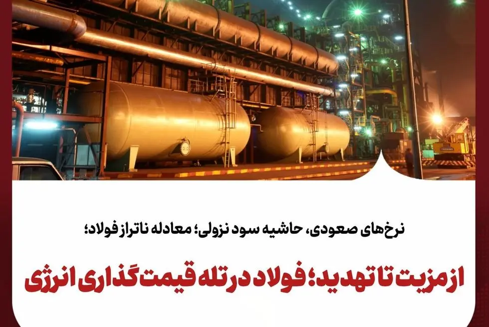 نرخ‌های صعودی، حاشیه سود نزولی؛ معادله ناتراز فولاد؛از مزیت تا تهدید؛ فولاد در تله قیمت‌گذاری انرژی