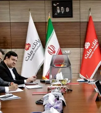 نشست مشترک مدیرعامل بانک ملت و رییس دانشگاه صنعتی شریف با موضوع حمایت از تولیدات علمی و فناورانه