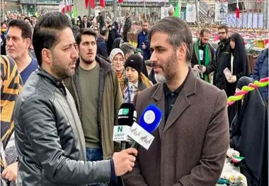 حضور دکتر سعید محمد مشاور مجمع تشخیص مصلحت نظام و نایب رئیس انجمن ملی نخبگان کشور به همراه جمعی از نخبگان در راهپیمایی ٢٢ بهمن