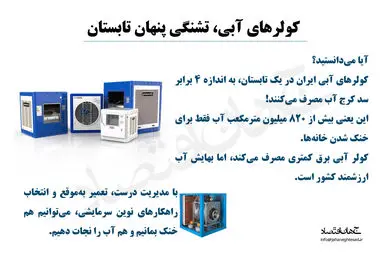 کولر آبی تشنگی پنهان تابستان