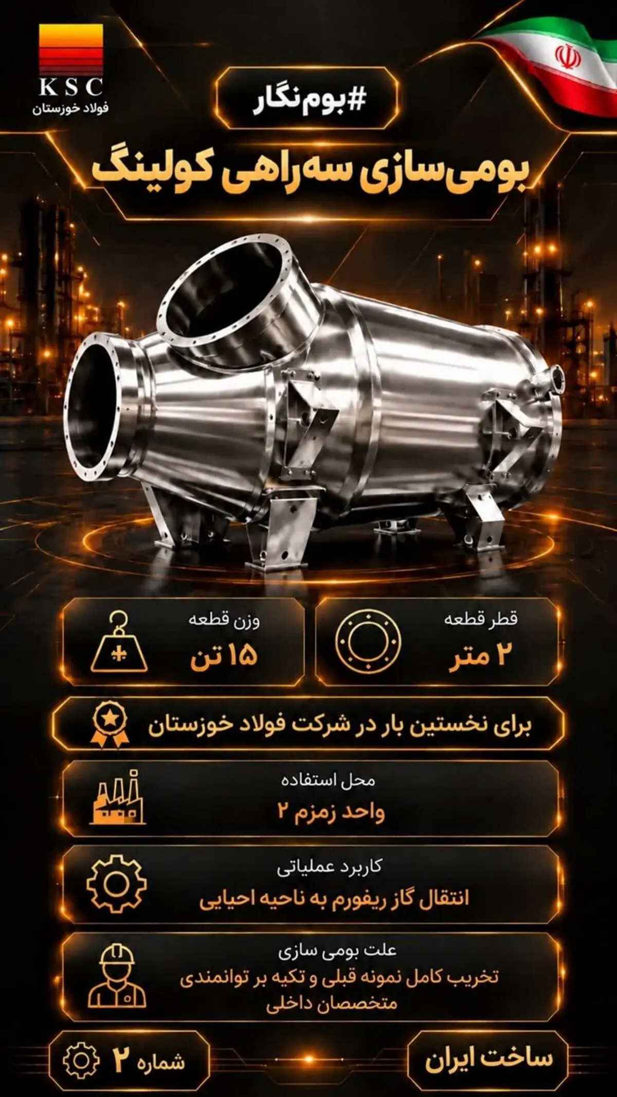 حماسه خودباوری در قلب تپنده فولاد ایران