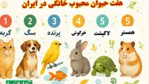 هفت حیوان محبوب خانگی در ایران