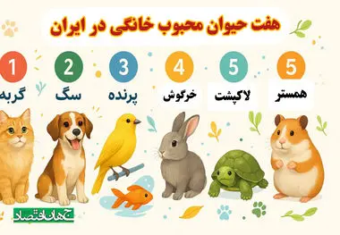 هفت حیوان محبوب خانگی در ایران