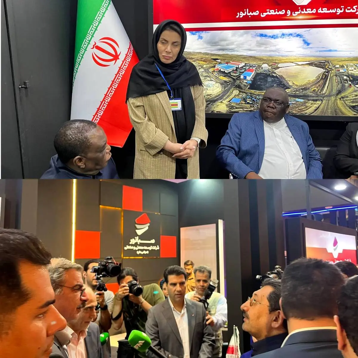 حضور وزیر صمت و معاون رییس جمهور زیمبابوه در غرفه صبانور