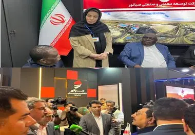 حضور وزیر صمت و معاون رییس جمهور زیمبابوه در غرفه صبانور