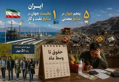 تناقض بزرگ اقتصاد ایران؛ کشوری با نفت و گاز و معدن و نیروی انسانی، چرا «حقوق تا وسط ماه» وایرال می‌شود؟
