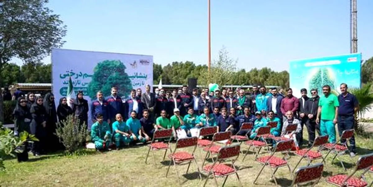 برگزاری آیین روز درختکاری در شرکت فولاد اکسین خوزستان

