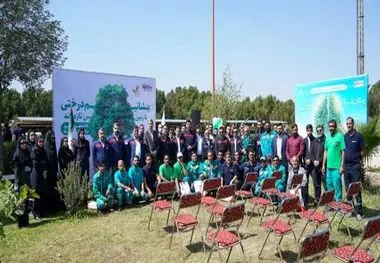 برگزاری آیین روز درختکاری در شرکت فولاد اکسین خوزستان

