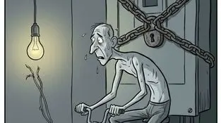 کاریکاتور ـ قطعی برق