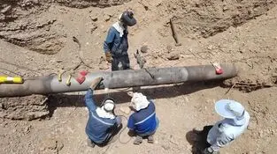  تعمیر اضطراری نشت زیرزمینی در منطقه ۲ عملیات انتقال گاز ایران انجام شد
