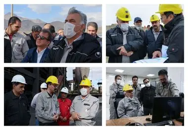 بازدید داریوش اسماعیلی از معادن و کارخانجات صبانور در همدان و بررسی آخرین وضعیت طرح‌های توسعه‌ای