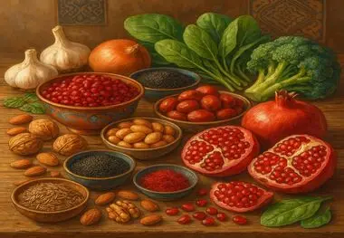 ابرغذاهای ایرانی از زرشک تا سیاه‌دانه