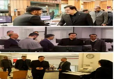 بازدید مدیرعامل بانک ملت از روند خدمت رسانی به مشتریان در شعب و واحدهای ستادی بانک