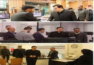 بازدید مدیرعامل بانک ملت از روند خدمت رسانی به مشتریان در شعب و واحدهای ستادی بانک