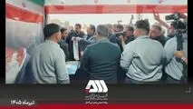 اهدای شال عزای «آقای شهید ایران» از سوی وزیر صمت به همکاران مستقر در موکب شرکت معدنی و صنعتی گل‌گهر