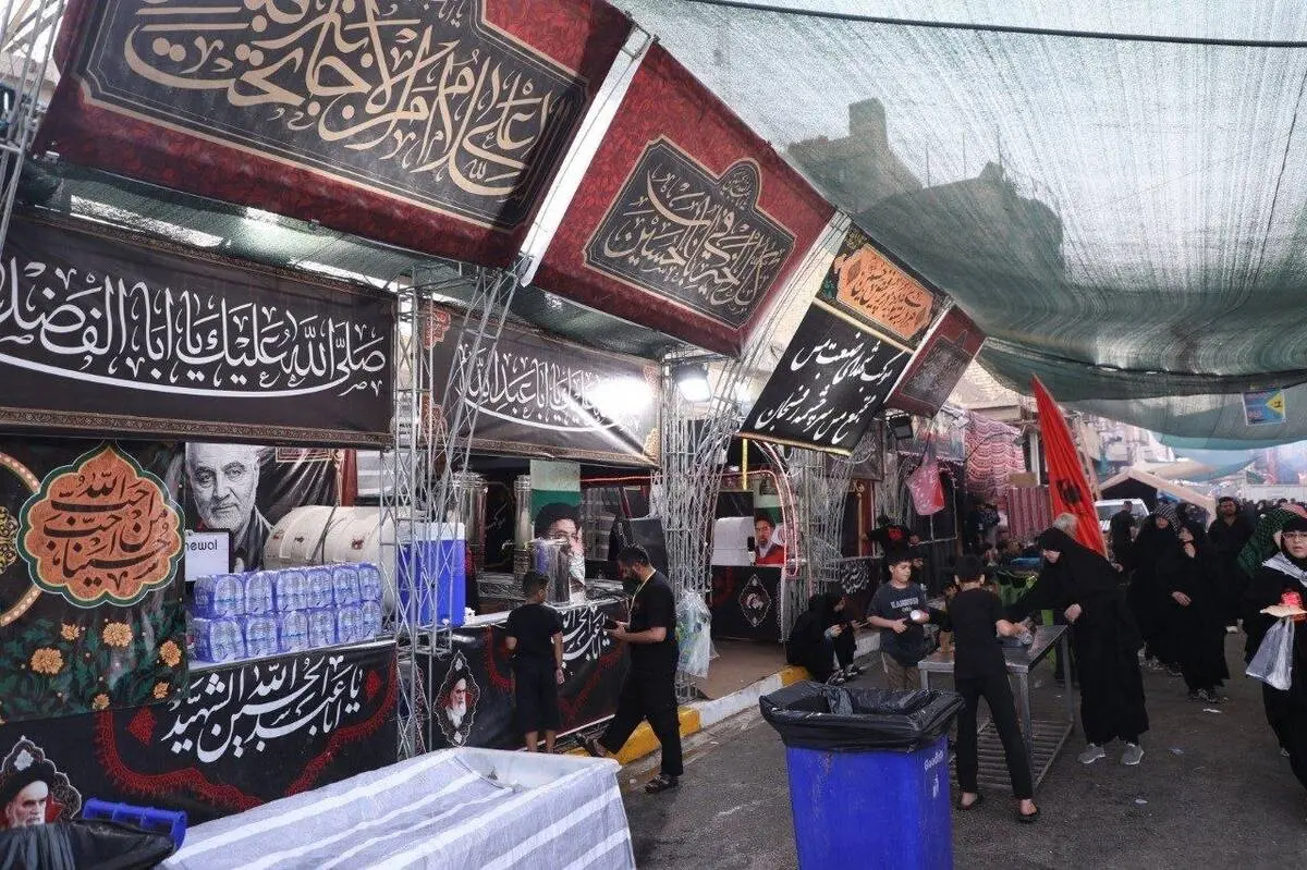 خدمت مواکب شرکت ملی مس به زائران در مهران، کربلا و نجف