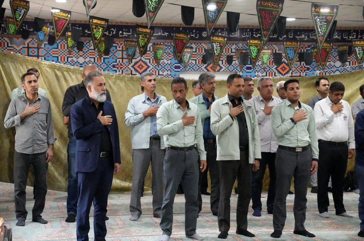 برگزاری آیین‌های ماه محرم در فولاد هرمزگان

