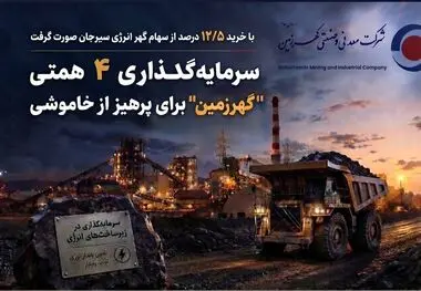 سرمایه‌گذاری ۴ همتی “گهرزمین” برای پرهیز از خاموشی