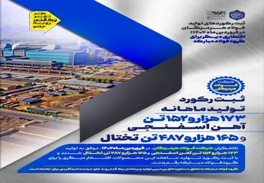 ثبت رکوردهای تولید فولاد هرمزگان در فروردین‌ماه؛ افتخاری دیگر برای گروه فولاد مبارکه