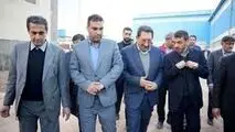 بازدید وزیر صمت و رئیس هیات عامل ایمیدرو از کارخانه نوین الکترود اردکان

