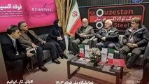 استقبال بی نظیر شرکت‌های دانش بنیان از غرفه اکسین در نمایشگاه ملی فولاد ایران در برج میلاد / تدوام گفت‌وگوهای تجاری در غرفه فولاد اکسین خوزستان

