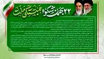 پیام دکتر بادکوبه مدیر عامل و عضو هیئت مدیره شرکت آلومینای ایران به مناسبت سالگرد پیروزی انقلاب اسلامی ایران و دعوت به حضور در راهپیمایی ۲۲ بهمن