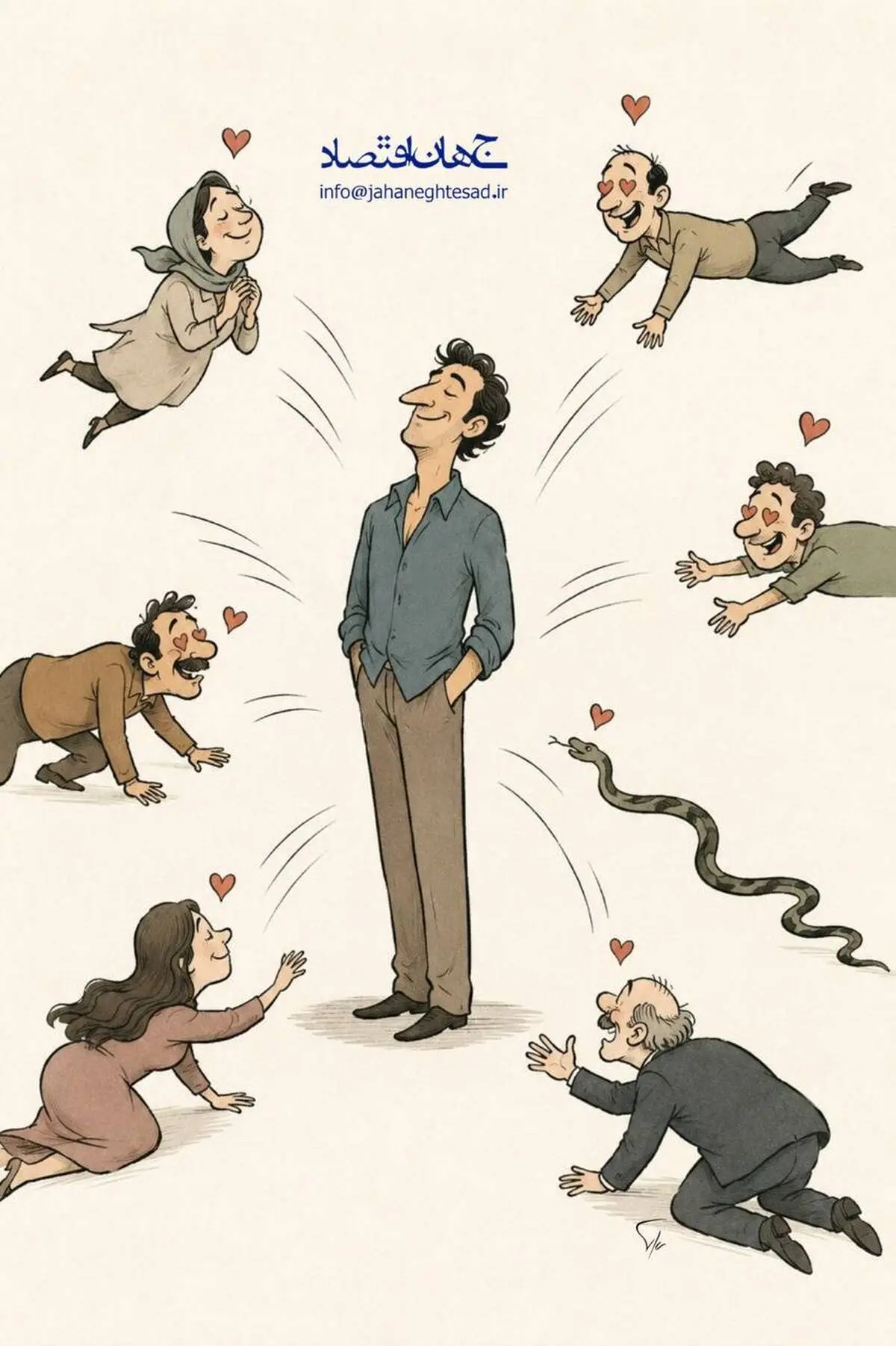 کاریکاتور ـ ضرب المثل: مهره مار داره!