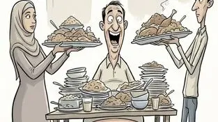 کاریکاتور ـ شکم پرستی