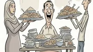 کاریکاتور ـ شکم پرستی