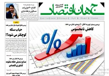 آرشیو روزنامه جهان اقتصاد شماره 8424