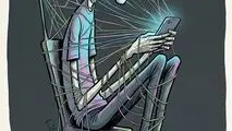 کاریکاتور - اعتیاد به شبکه‌های اجتماعی